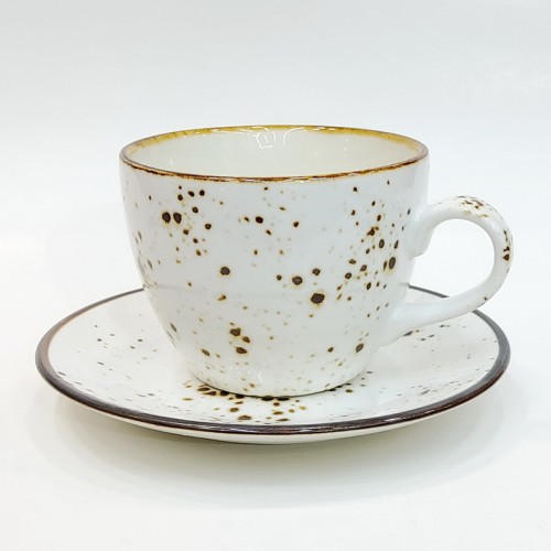 #KKE250-WT; Ceramic coffee cup 250ml #WT