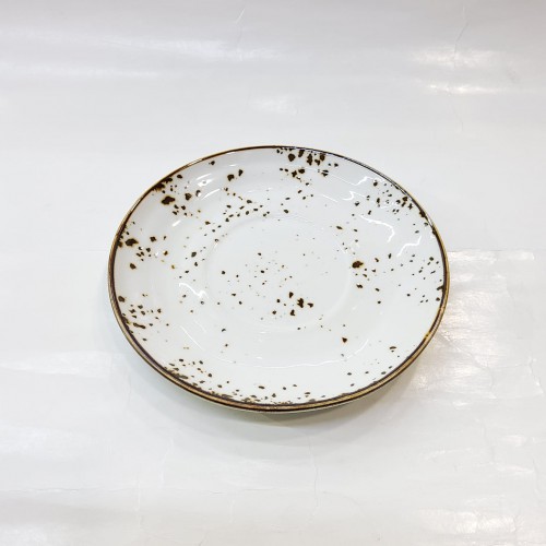 #KK4968-WT Ceramic saucer plate #WT