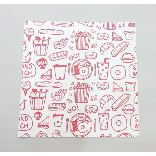 #KQ6603; Greaseproof paper 200pcs 22x22cm