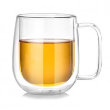 #WM6070-350; Double Wall Glass Cup 350ml..