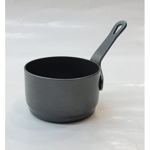 #YH0251-BK; S/S sauce dish w. handle. 80ml BK